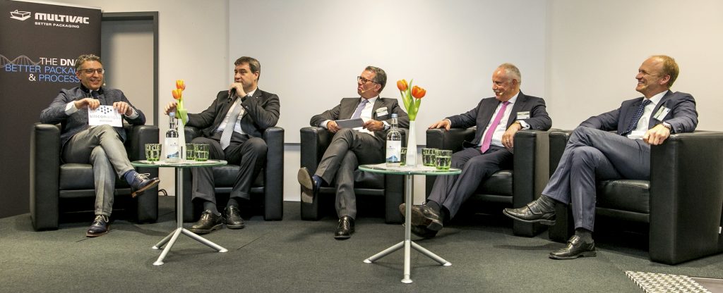 Podiumsdiskussion bei MULTIVAC im Rahmen der Veranstaltungsreihe "Silicon Allgäu" (Foto: Multivac)