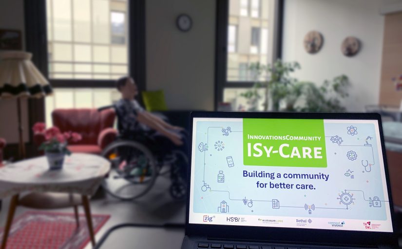 Bestehende Netzwerke stärken und neue ausbauen – das ist ISy-CARE: Szene aus dem Pflegeskillslab der HSBI. (Foto: HSBI)