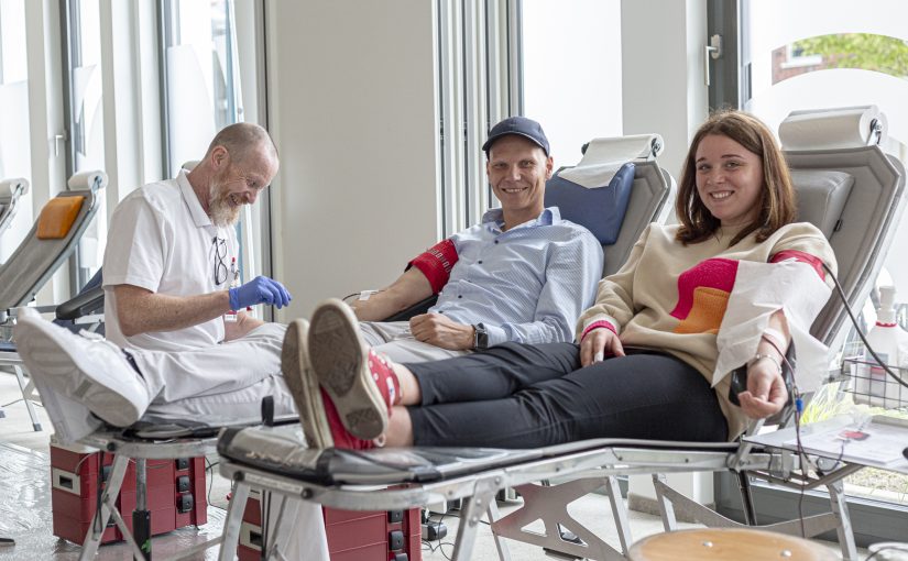 Blut spenden – Leben retten: Goldbeck und nicos unterstützen DRK mit Blutspendeaktion