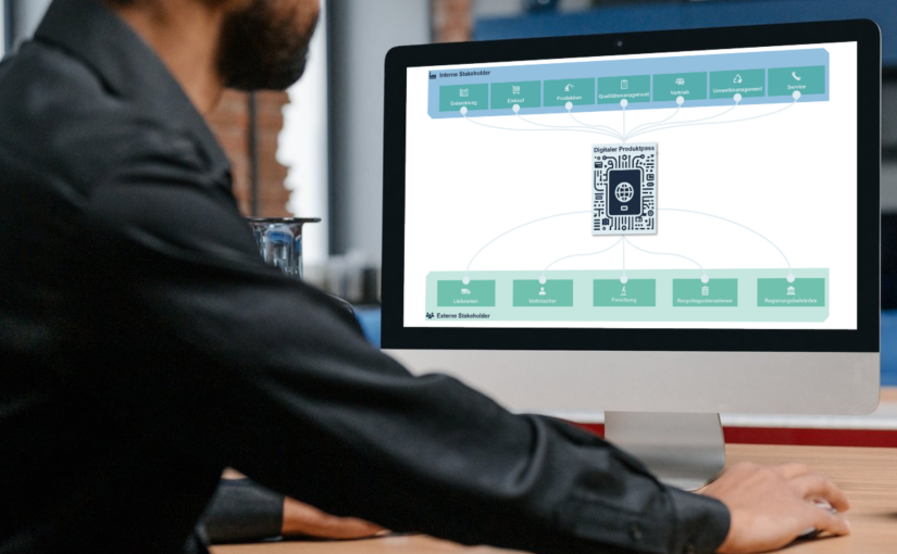 Im digitalen Produktpass laufen alle Informationen über ein Produkt zusammen. Dadurch können Verbraucher:innen den gesamten Lebensweg von Produkten überblicken. (Foto: Fraunhofer IEM)