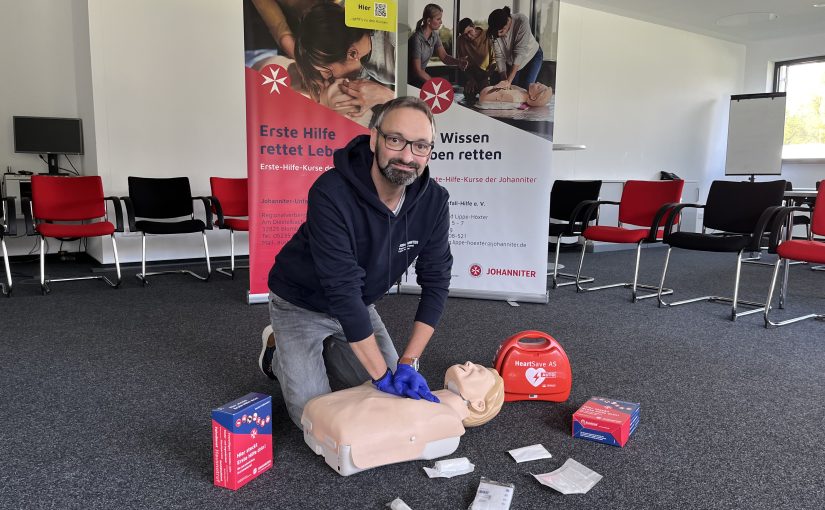 Björn Jockwig, Fachbereichsleitung Erste-Hilfe-Ausbildung bei den Johannitern Lippe-Höxter. (Foto: Johanniter Lippe-Höxter)