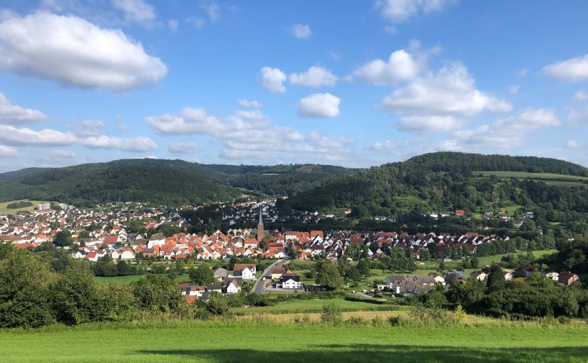 Blick vom Osterberg auf Lügde (Foto: TH OWL)